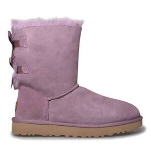 Women's UGG Bailey Bow II Suede Boots in Purple (Eldenberry) Size 7M